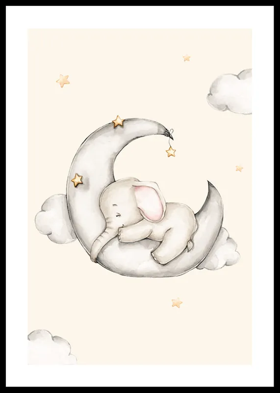 Expressversand Sleeping Elephant Poster