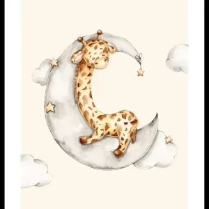 Sleeping Giraffe Poster Top-Angebot