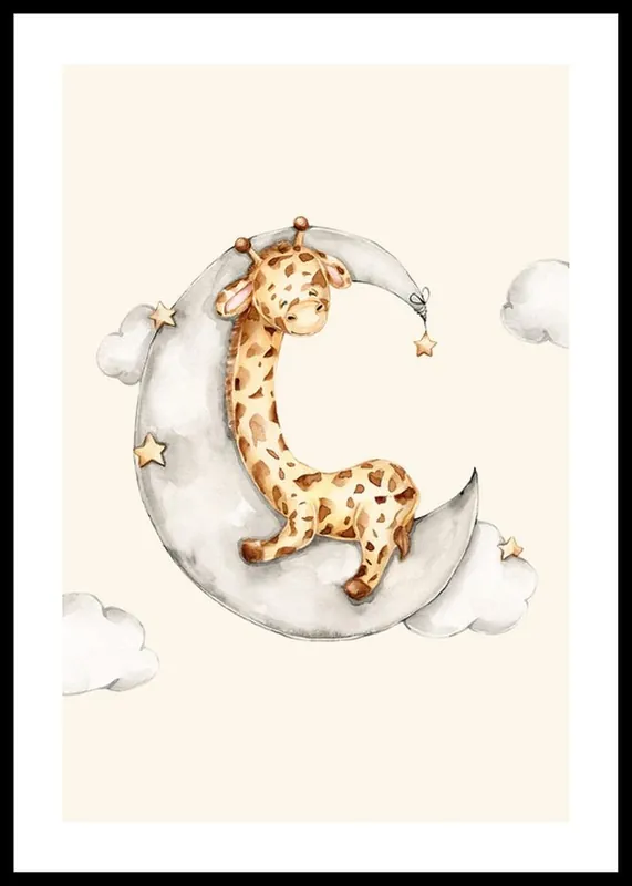 Sleeping Giraffe Poster Top-Angebot