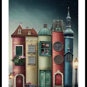 House Of Books Poster Kostenloser Rückversand