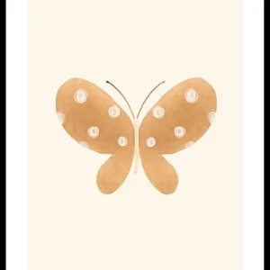 Brown Butterfly Poster Abverkauf