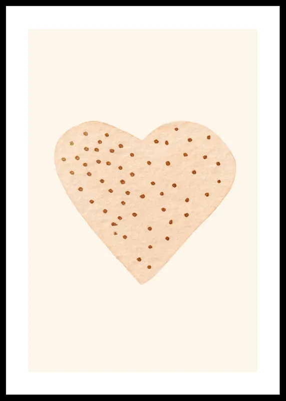 Dotted Heart Poster Beliebt