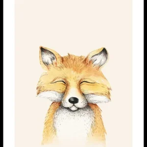Peekaboo Fox Poster Bestseller