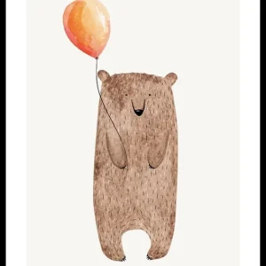 Bear With Balloon Poster Direkt Vom Hersteller