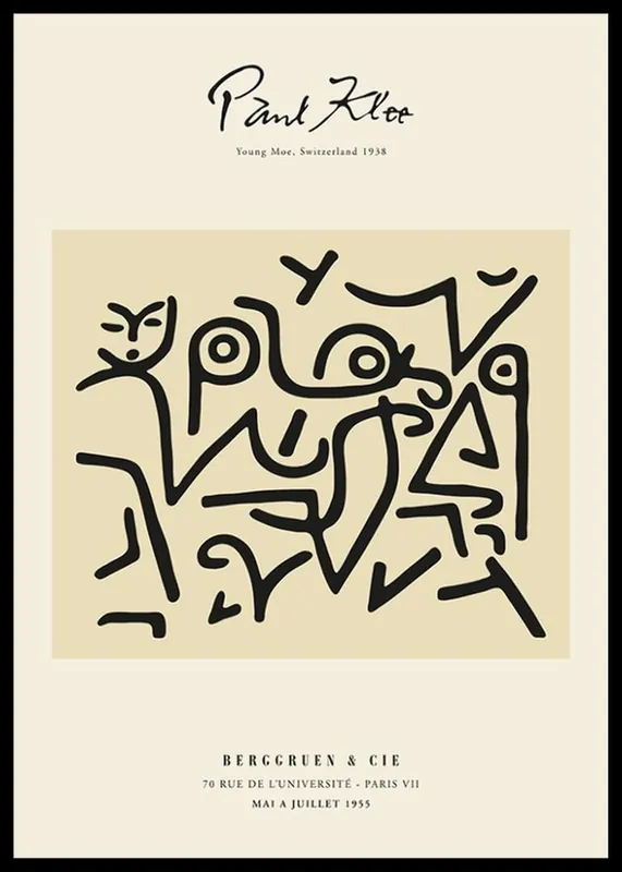 Paul Klee Young Moe Poster Kostenloser Rückversand