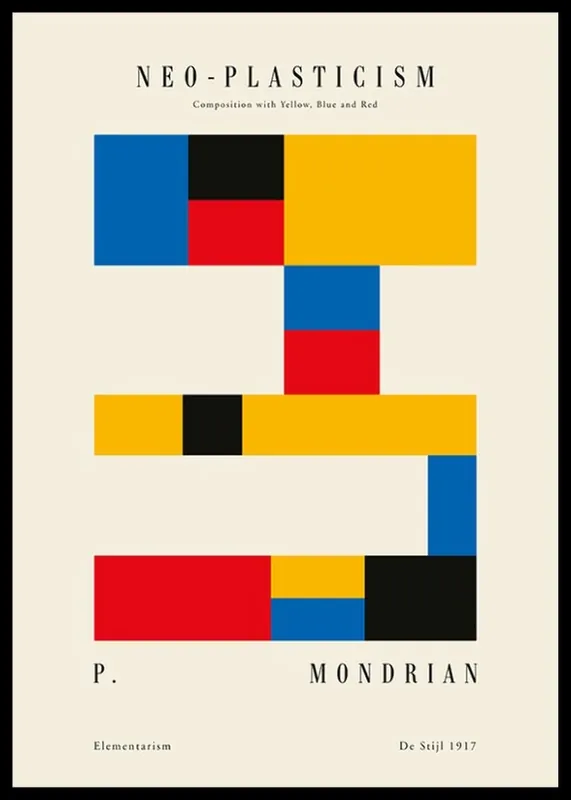 Markenware Mondrian Neo Poster