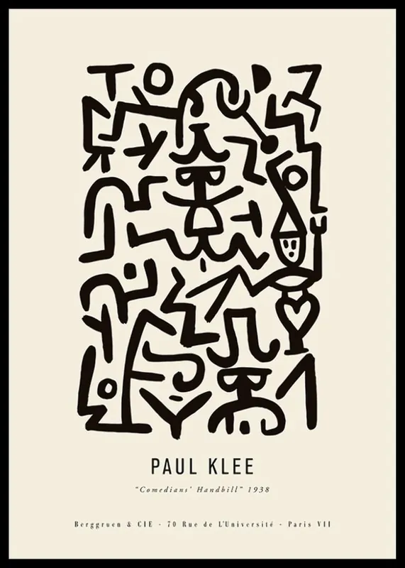Markenware Paul Klee Comedians Poster
