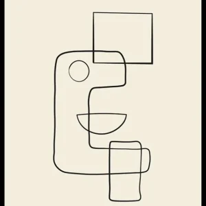 Cubisme Et Lignes Poster Sonderaktion