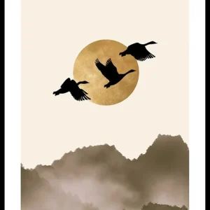 Solange Der Vorrat Reicht Silhouette No3 Poster