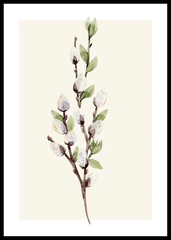 Nur Heute Willow Branches Poster