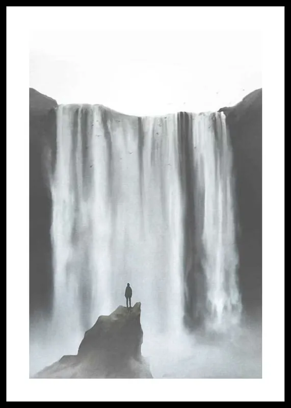 Kostenfreie Lieferung Waterfall View Poster