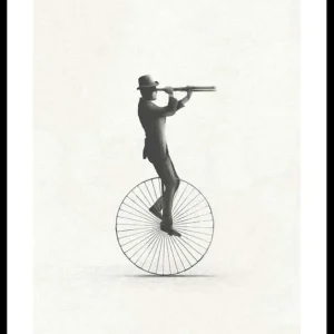 Kostenloser Versand Retro Unicycle Poster