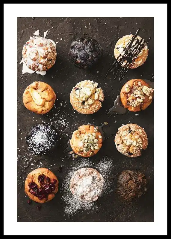 Muffins Poster Wochenendangebot