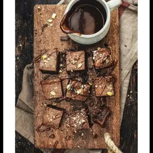 Kostenloser Rückversand Chocolate Brownies Poster