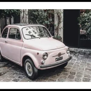 Pink Car Poster Schnäppchen