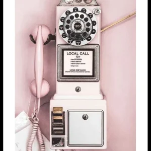 Vintage Pay Phone Poster Markenware