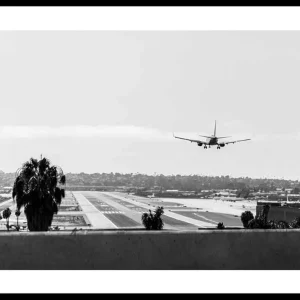 Direkt Vom Hersteller Airplane Over Runway Poster