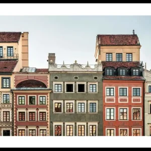 Preisreduziert Town Houses In Warsaw Poster