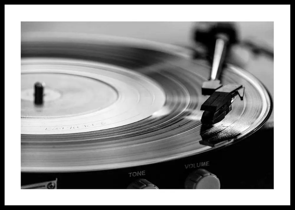 Nur Heute Old Record Player Poster