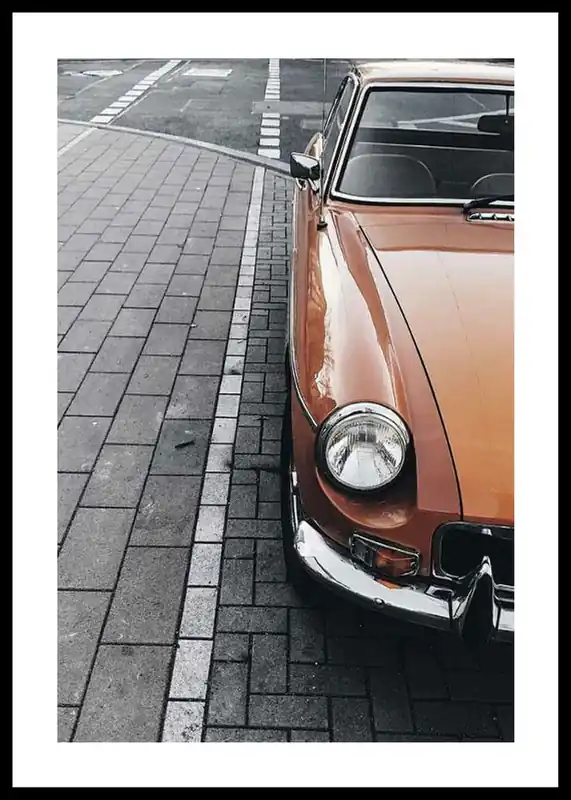 Heißes Angebot Classic Car On Street Poster