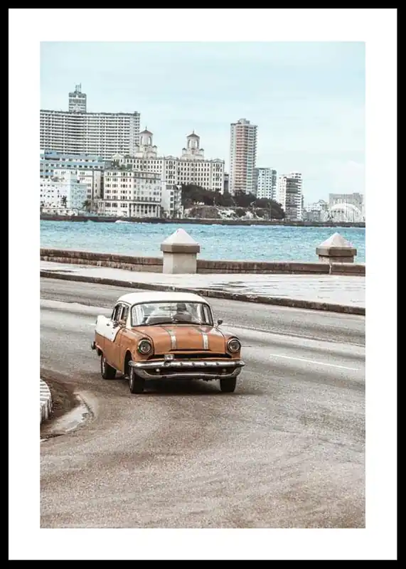 Sonderangebot Vintage American Car Poster