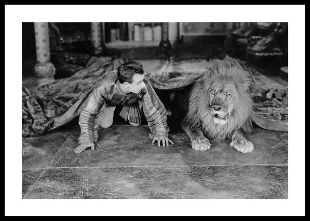Solange Der Vorrat Reicht Man And Lion Poster