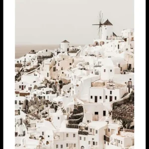 Oia Village Santorini Poster Super-Preis
