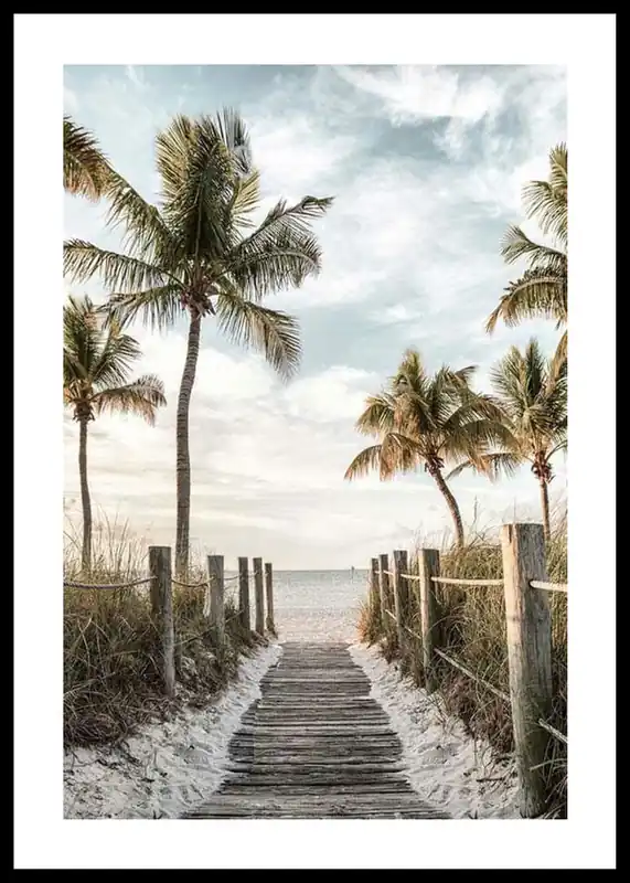 Markenware Footbridge Beach Poster