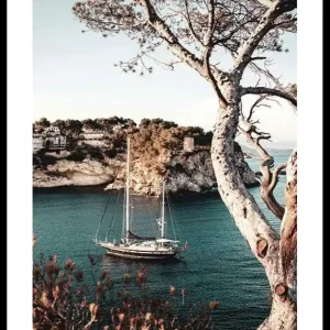 Sale Boat In Bay Poster