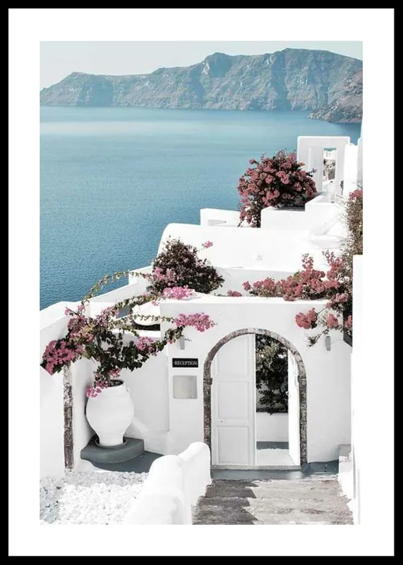 Zertifiziert Santorini Village Poster