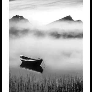Boat In Mist Poster Kracherpreis