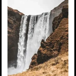 Bestpreis Skogafoss Waterfall Poster