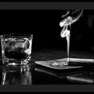 Markenware Whiskey And Cigar Poster