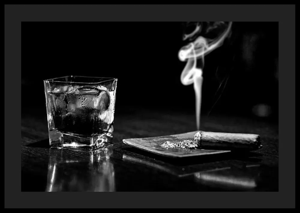 Markenware Whiskey And Cigar Poster