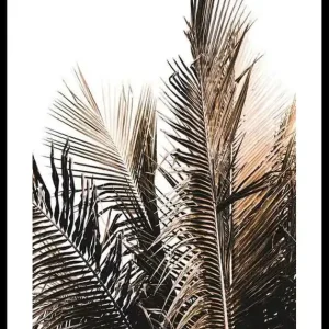 Sichere Zahlung Palm Leaves Poster