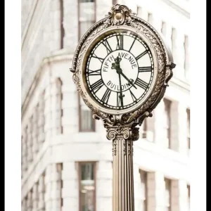 Fifth Avenue Building Clock Poster Kostenfreie Lieferung