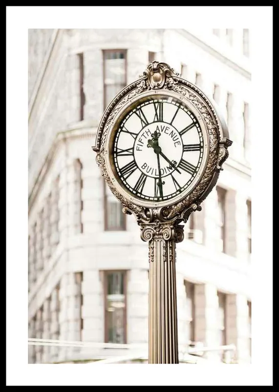 Fifth Avenue Building Clock Poster Kostenfreie Lieferung