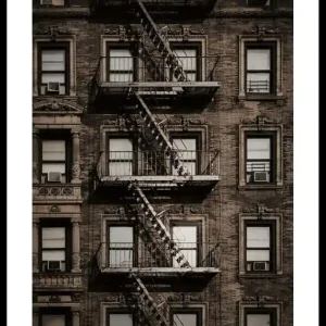Sonderangebot New York Fire Escape Poster