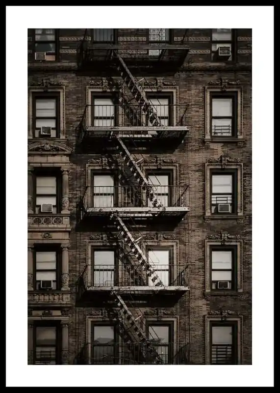 Sonderangebot New York Fire Escape Poster