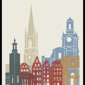 Stockholm Landmarks Poster Markenprodukt