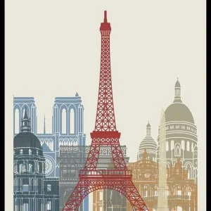 Top-Seller Paris Landmarks Poster