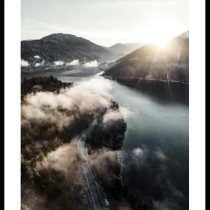 Clouds Over Lake Poster Solange Der Vorrat Reicht