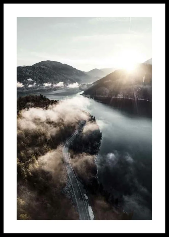 Clouds Over Lake Poster Solange Der Vorrat Reicht