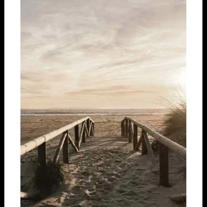 Path On Sand Poster Sichere Zahlung