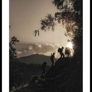 Schneller Versand Hikers Climbing Poster