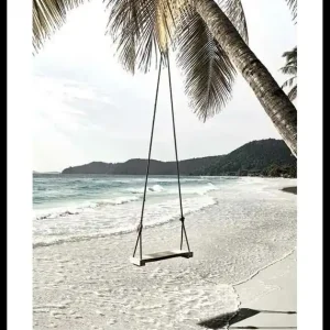 Swing At The beach Poster Super-Preis