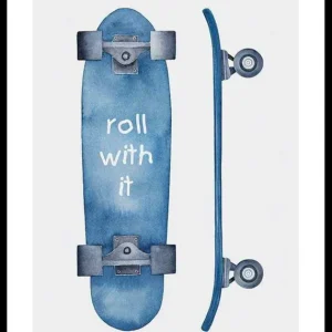 Skateboard Roll Poster Sichere Zahlung