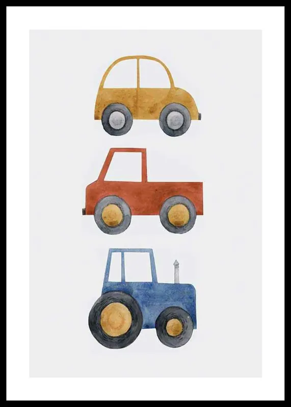 Direktkauf Three Vehicles Poster