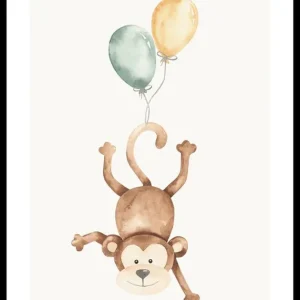Monkey Balloons Poster Markenprodukt