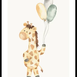 Jetzt Kaufen Giraffe Balloons Poster